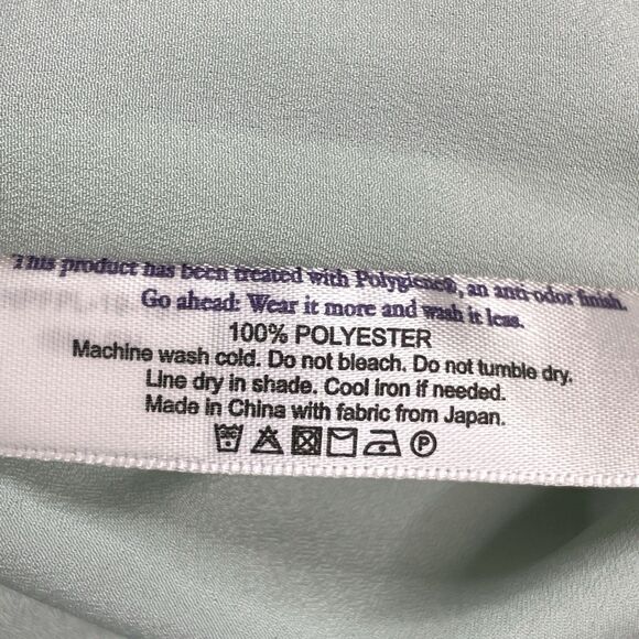 MM Lafleur Ismelka Top Size XL Sleeveless Built In Wrap Scarf Pale Green - Picture 10 of 11